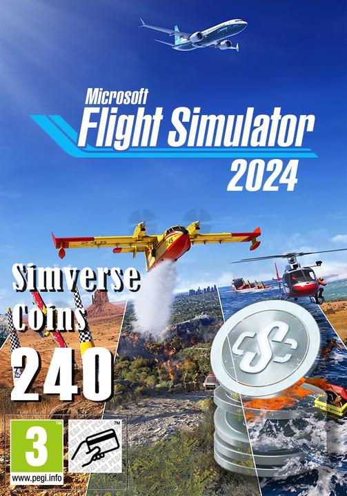 Actual product image Microsoft Xbox Flight Simulator 2024 - 240 Simverse Coins Download Code