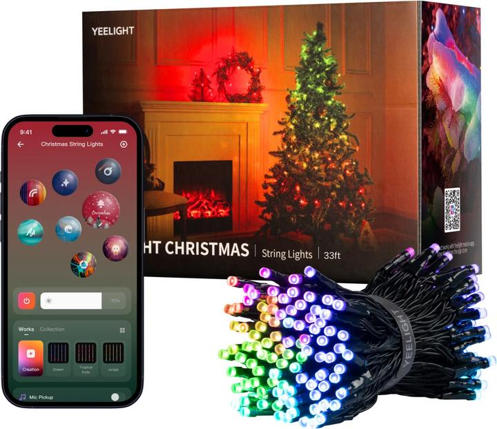 Actual product image Yeelight Christmas String Light - 12V-200L-20m-BLE –⁠⁠⁠⁠⁠⁠ YLYDD-0056 (20 m)