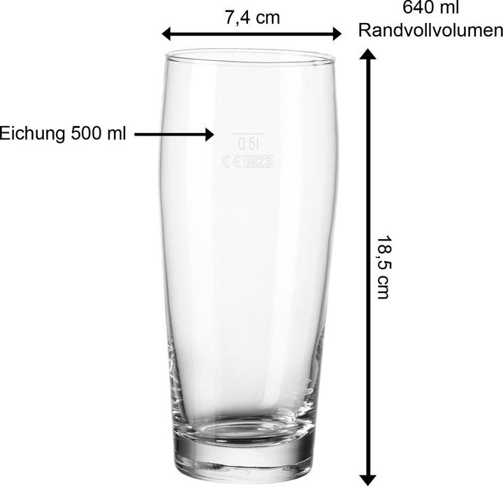 Produktbild Wellco Ktn. 12 Willybecher 0,5l (0.50 l, 12 x)