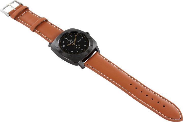 Image du produit Xlyne TFT, MTK2502C, Bluetooth 4.0, Li-Po Chrome noir - Cognac léger (45 mm)