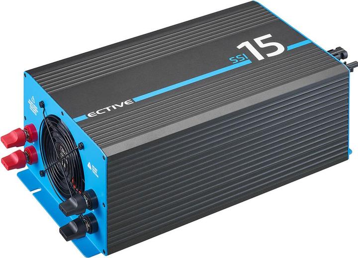 Immagine prodotto Ective SSI 15 Sinus-Wechselrichter 1500W 24V mit Netzvorrang, Ladegerät & MPPT Laderegler (CH-Stecker)