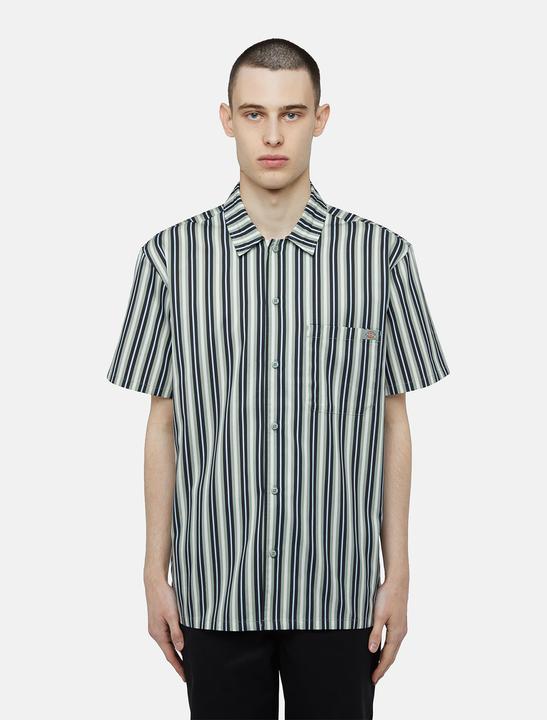 Immagine prodotto Dickies Multi Stripe Work Shirt Ss Iceberg Green (M)