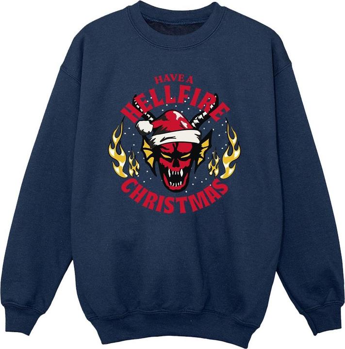 Netflix Stranger Things Hellfire Christmas Sweatshirt Mädchen