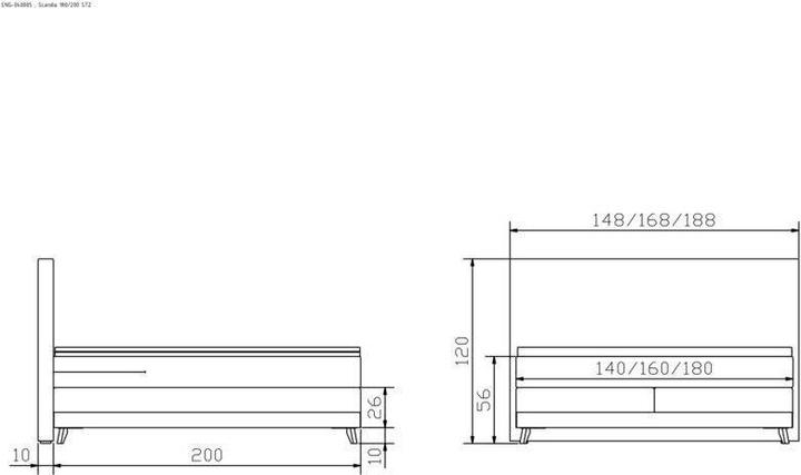 Produktbild Hasena Scandia (180 x 200 cm)