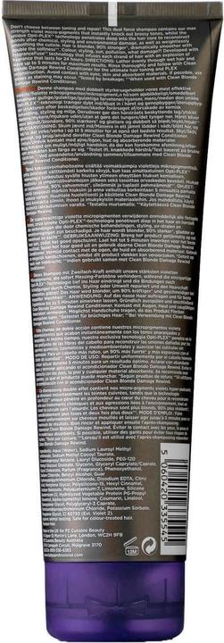 Actual product image Fudge Clean Blonde Damage Rewind (250 ml, Liquid shampoo)