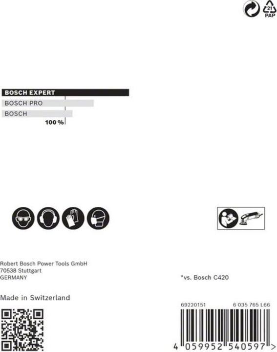 Immagine prodotto Bosch Professional Zubehör EXPERT M480 Rete di levigatura per levigatrice a delta, 93 mm, G 220, 5 pezzi. (220)