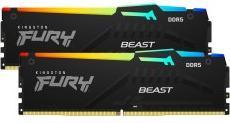 Produktbild Kingston FURY Beast RGB (2 x 16GB, 6400 MHz, DDR5-RAM, DIMM)