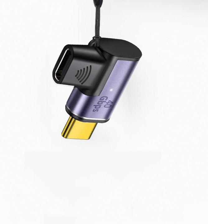 Actual product image MicroConnect Magnetic USB-C adapter 90 (USB-C, 12.10 cm)