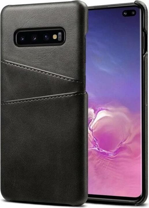 Produktbild Screenguard Samsung Galaxy S10 CardCaddy Leder Backcase mit Kartenfächern (Samsung Galaxy S10+)