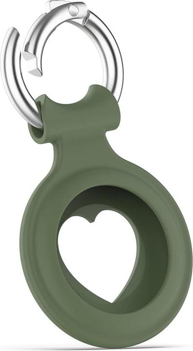 Produktbild Screenguard Apple Airtag Liquid Silikon Heart Case mit Anhänger