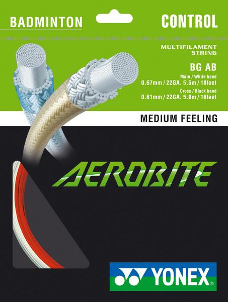 Actual product image Yonex BG Aerobite / Set 10m, red and white, 0,67mm and 0.61mm