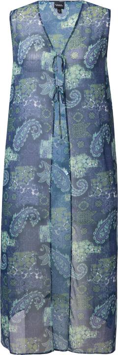 Produktbild Ulla Popken Longbluse, Patchmuster, A-Linie, ärmellos (60)