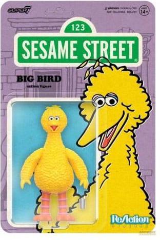 Actual product image Super7 Sesame Street ReAction Action Figure Wave 03 Bibo 10 cm