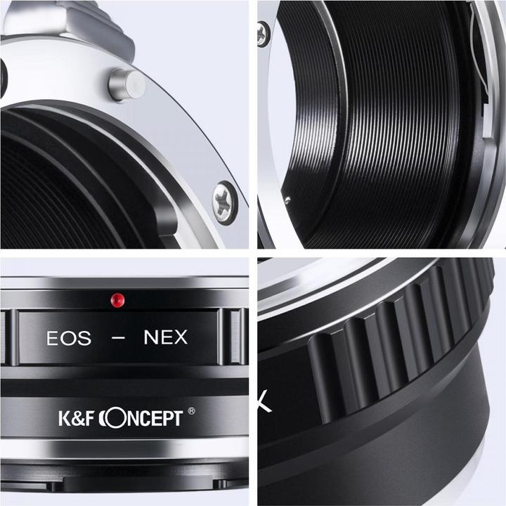 Image du produit K&F Concept Adaptateur d'objectif de haute précision, EOS-NEX