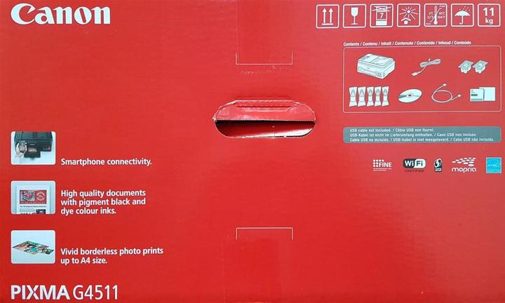 Actual product image Canon Pixma G4511 Megatank (Ink tank, Colour)