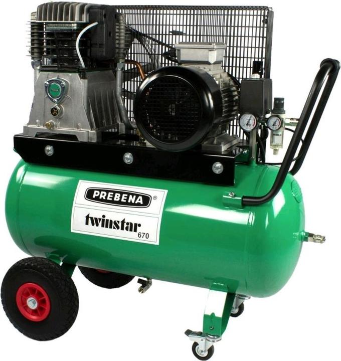 Produktbild Prebena Kompressor fahrbar 400V40kW Kessel 90 L (10 Bar, 90 l)