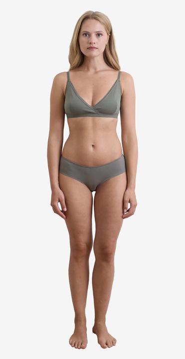 Image du produit Vertbaudet Lot de 2 soutiens-gorge souples de grossesse et d'allaitement avec décolleté enveloppant, coton bio (85 E)