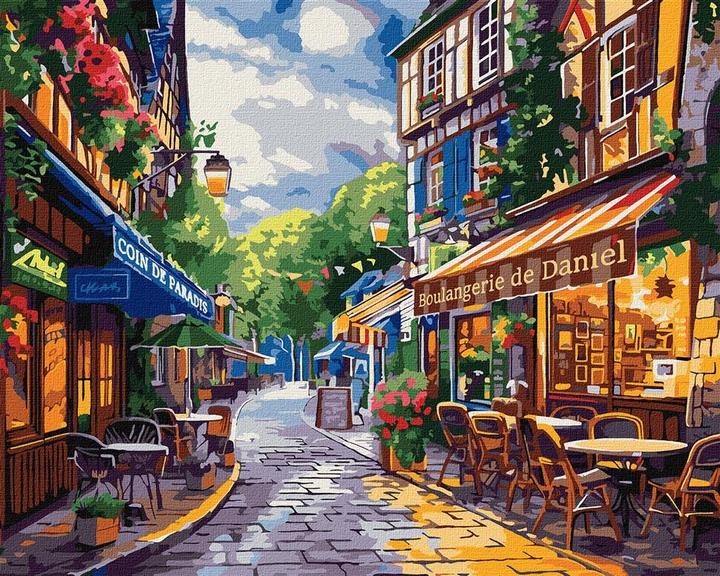 Produktbild Ideyka Malen nach Zahlen - Eine Strasse in Frankreich 40 x 50 cm