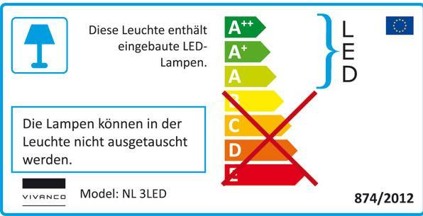 Produktbild Vivanco Nachtlicht NL 3LED mit Dämmerungssensor, Schukobuchse, kaltweiss