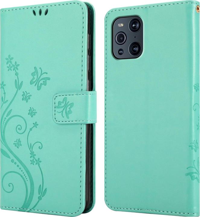 Image du produit Cadorabo Pochette Flower Book (Oppo Find X3 Pro)