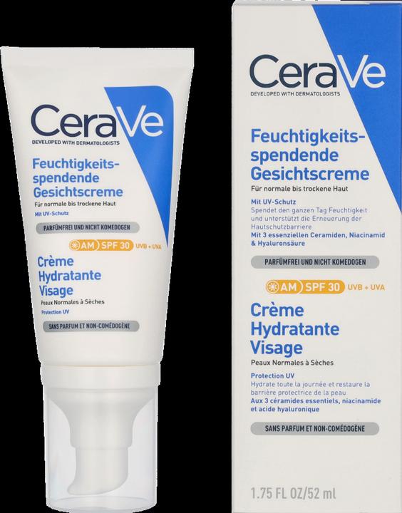 Energielabel CeraVe Hydraterende Gezichtscrème (52 ml, Dagcrème, SPF 30)