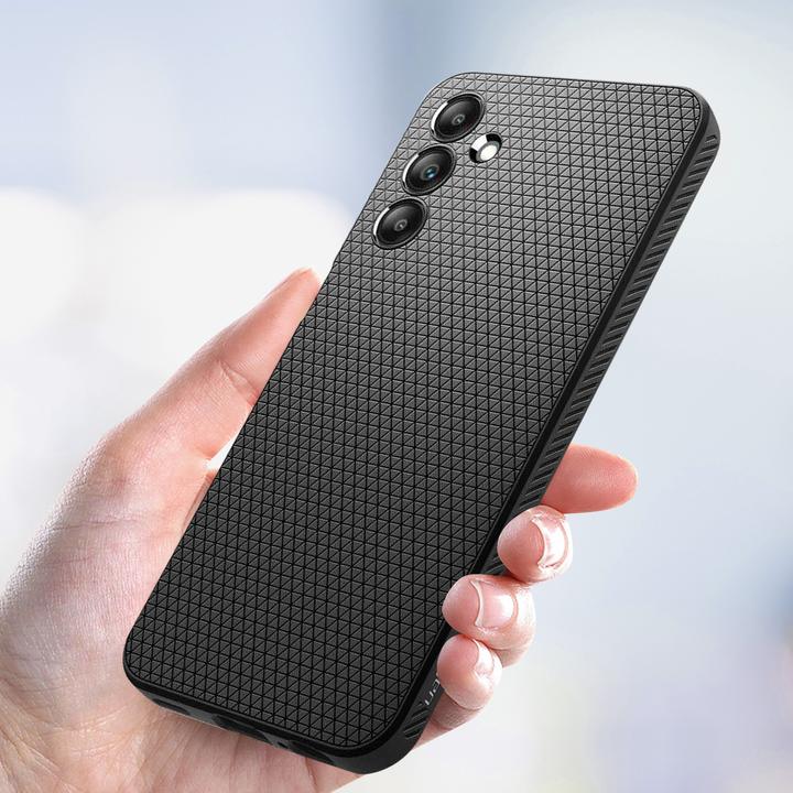 Actual product image Spigen Liquid Air Sam A15 4G/5G czarny/matte black ACS07246 (Samsung Galaxy A15)