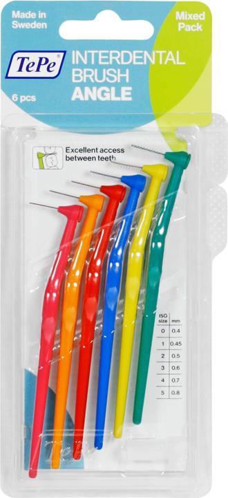 TePe Interdentalbürsten Angle Mixed Pack ISO 0-5 (6 x, 0.80 mm)