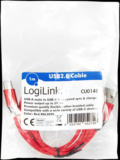 Actual product image LogiLink USB cables (1 m, USB 2.0, 5 W)