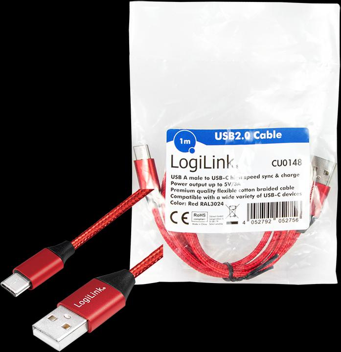 Actual product image LogiLink USB cables (1 m, USB 2.0, 5 W)