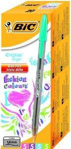 Actual product image Bic Cristal large Blue, Green, Pink, Purple Ballpoint pen 20 piece(s) (Rose, Blue, Green, Violet, 20 x)