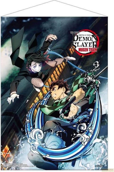 Image du produit POPbuddies Demon Slayer : Kimetsu no Yaiba rouleau mural Mugen Train Tanjiro Vs Enmu 50 x 70 cm