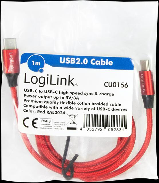 Actual product image LogiLink USB cables (1 m, USB 2.0, 5 W)