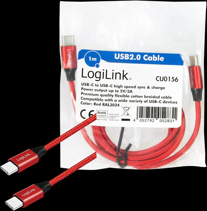 Actual product image LogiLink USB cables (1 m, USB 2.0, 5 W)