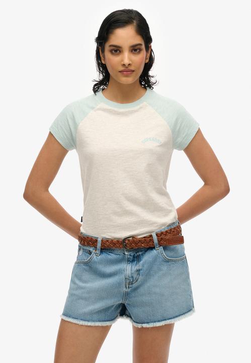 Image du produit Superdry T-shirt en coton bio à manches raglan et à logo Essential (8)