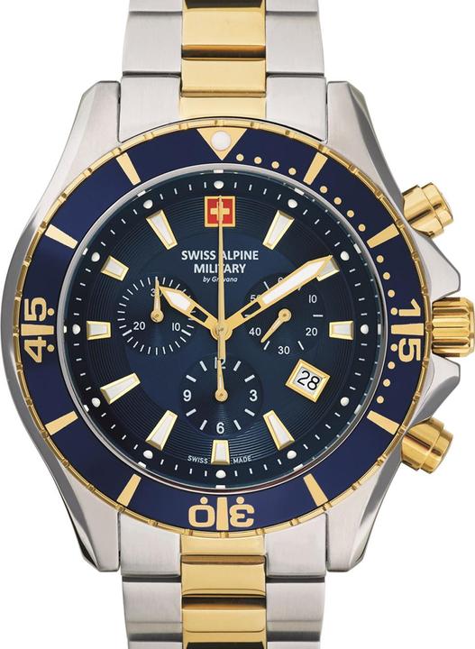 Produktbild Swiss Alpine Military 7040.9145 Chrono 46mm 10ATM (Chronograph, Lünette drehbar links, 46 mm)