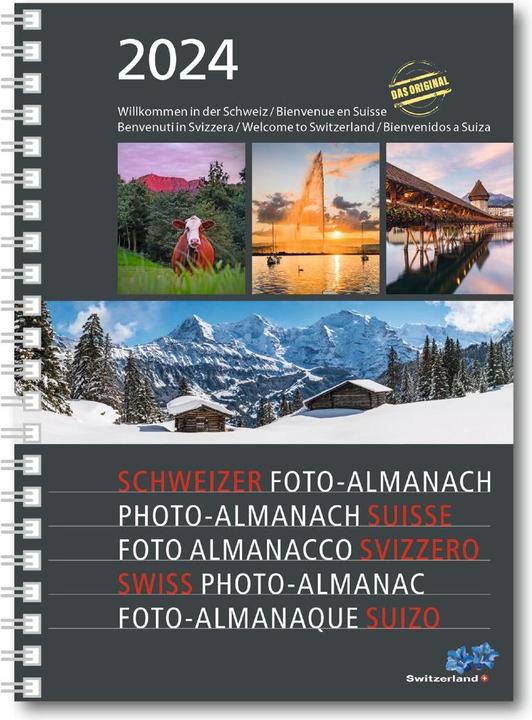 Image du produit Agenda Photo-Almanach Suisse (15 x 21 cm, Allemand, Français, Anglais, Italien)