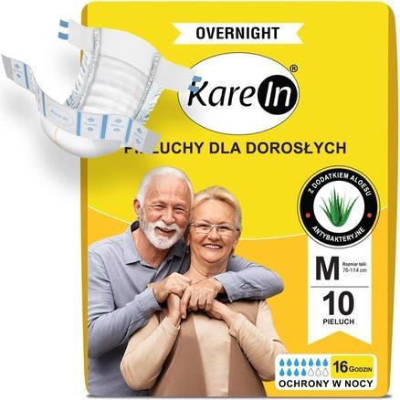 Produktbild KareIn 10 Stück. - Windeln Für Erwachsene (Bis Zu 16 Stunden Schutz) - Overnight M