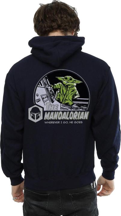 Produktbild Star Wars The Mandalorian He Goes Pocket Kapuzenpullover (XL)