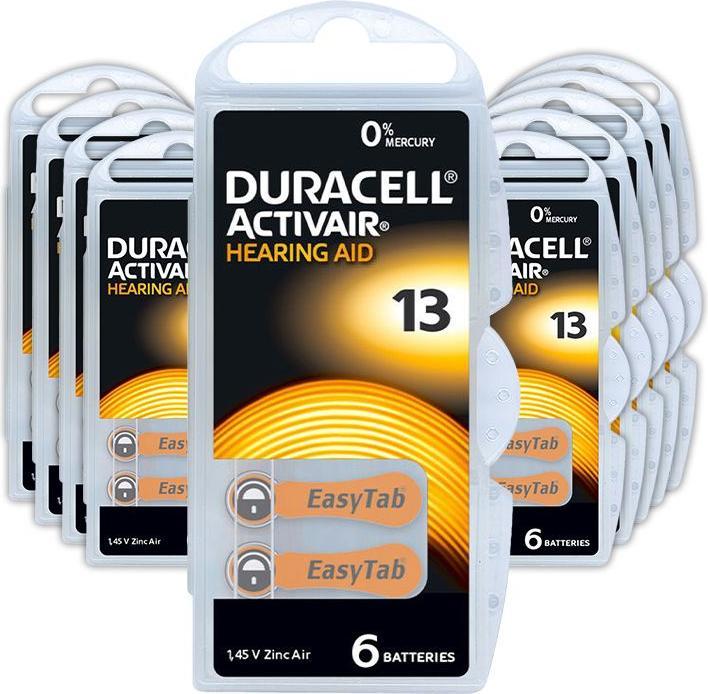 Produktbild Duracell Activair 13 - Hörgerätebatterien (60 Stk., PR48, 300 mAh)