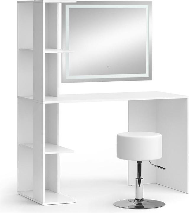 Vicco Tower mit Hocker und Beleuchtung (122.5 x 55.5 x 76 cm)
