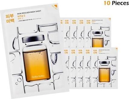 Actual product image Holika Holika Skin Rescue Mask Sheet - Lightening Canvas Mask With Vitamin C (20 ml)