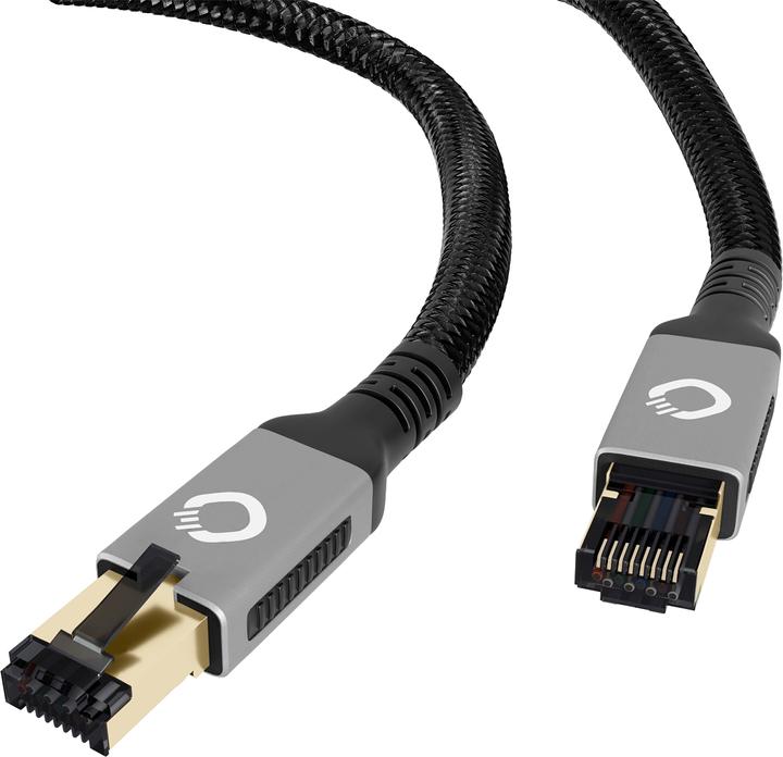 Actual product image Oehlbach RJ45 streaming network cable 3.0m (CAT8.1, 3 m)