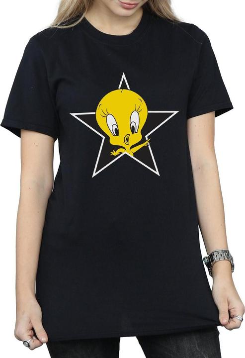 Immagine prodotto Looney Tunes Tweety Pie Star Maglietta Ampia Donna (L)