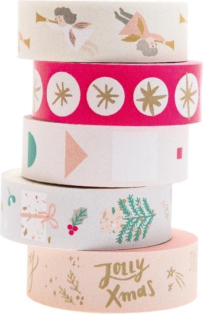 Rico Design Tape Set,Jolly Chr.Pastel.99001-73-62