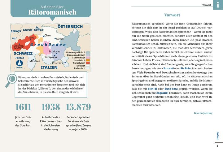 Actual product image Sprachführer Rätoromanisch (Surselvisch) - Wort für Wort (German, Gereon Janzing, 2024)
