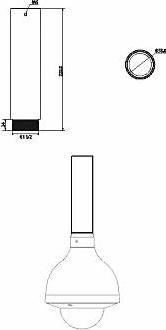 Produktbild Dahua ceiling bracket PFA112 (Montage-Kit)