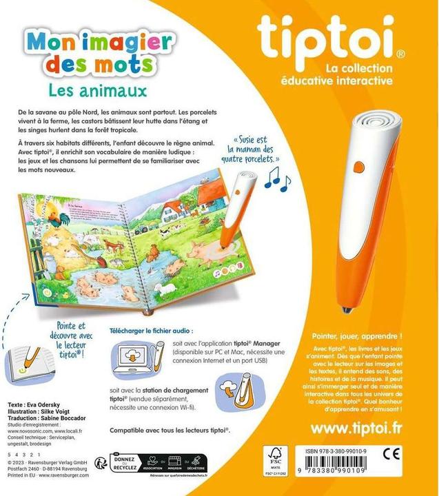 Image du produit tiptoi Livre Les animaux (Français)