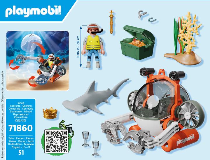 Actual product image Playmobil 71860 Schatzsuche mit U-Boot (71860, Playmobil Action Heroes)