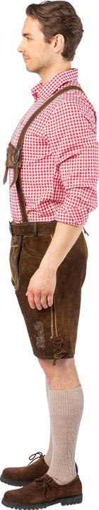 Produktbild Orlob Trachten Latzhose Herren: Kurze Oktoberfest Lederhosen (52)