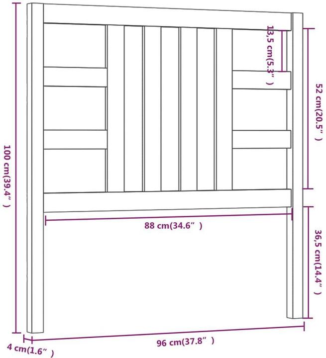 Image du produit VidaXL Lior (96 x 4 x 100 cm)
